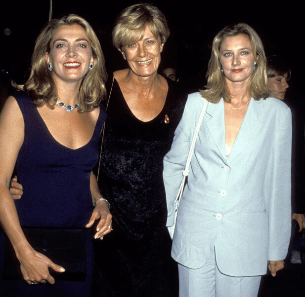 Franco Nero Wife Vanessa, with her daughters Natasha and Joely From Previous Marriage